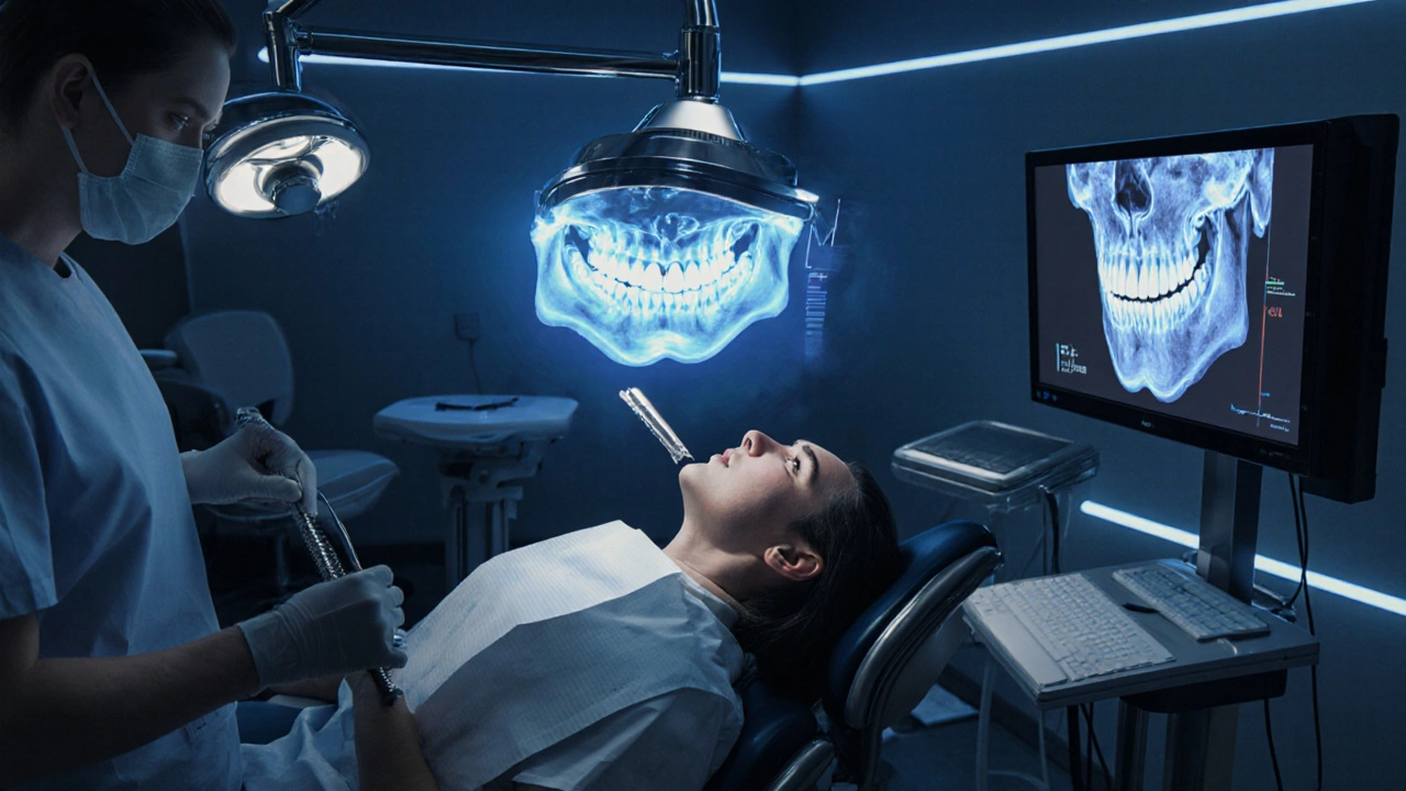 Moderní digitální implantace s 3D skenováním čelisti v české klinice.