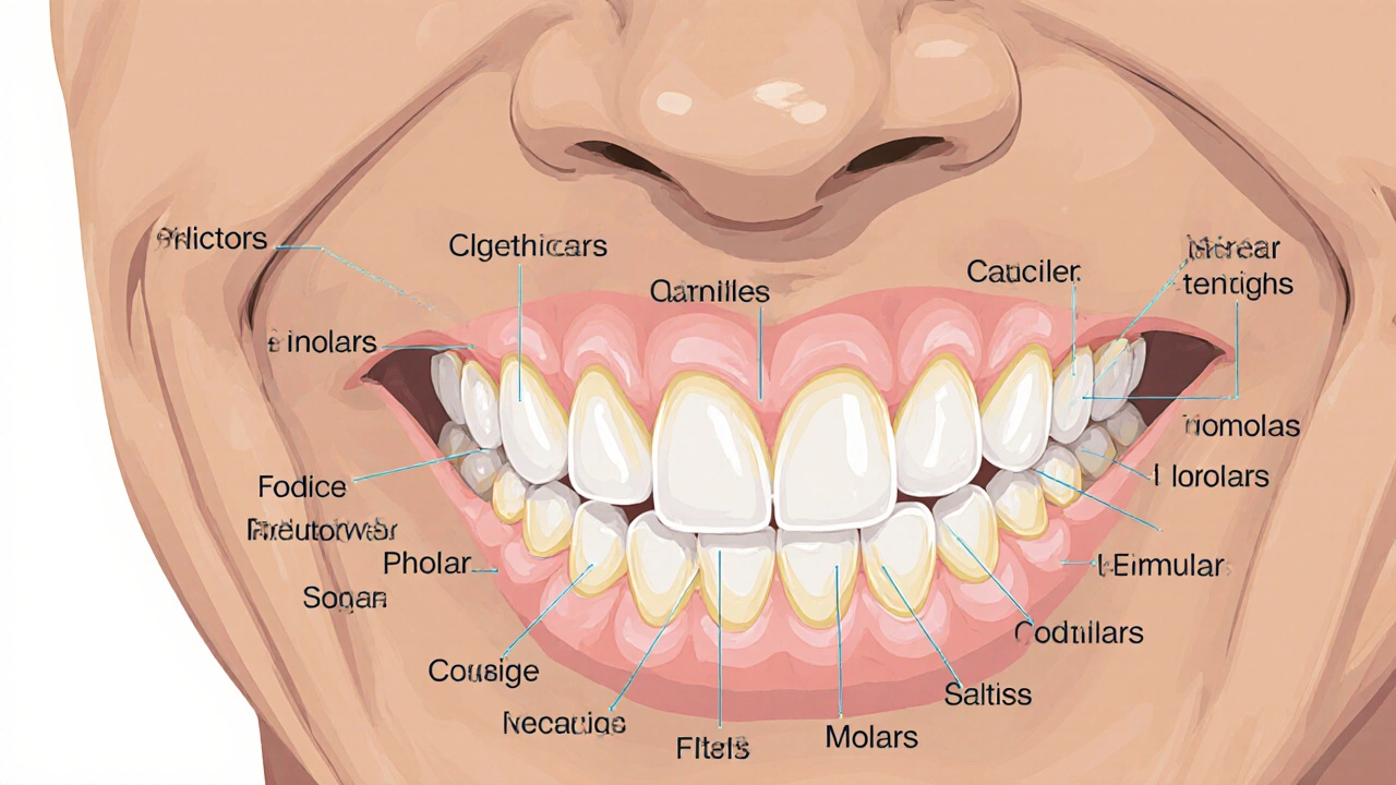 Názvy jednotlivých zubů: Jak je správně pojmenovat a proč to pro seniory důležitě znát