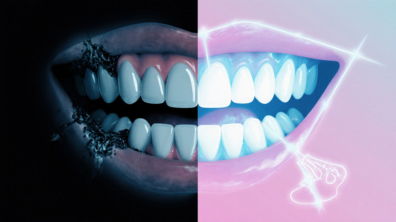 Přechod od poškozených dásní k zdravému úsměvu