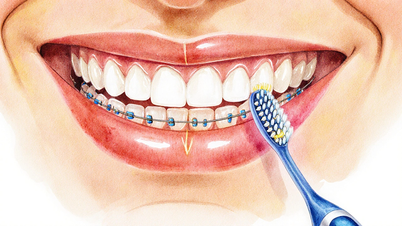 Zdravé dásně se vyléčí po použití Curaprox kartáčku, zatímco zánětlivé dásně mizí.