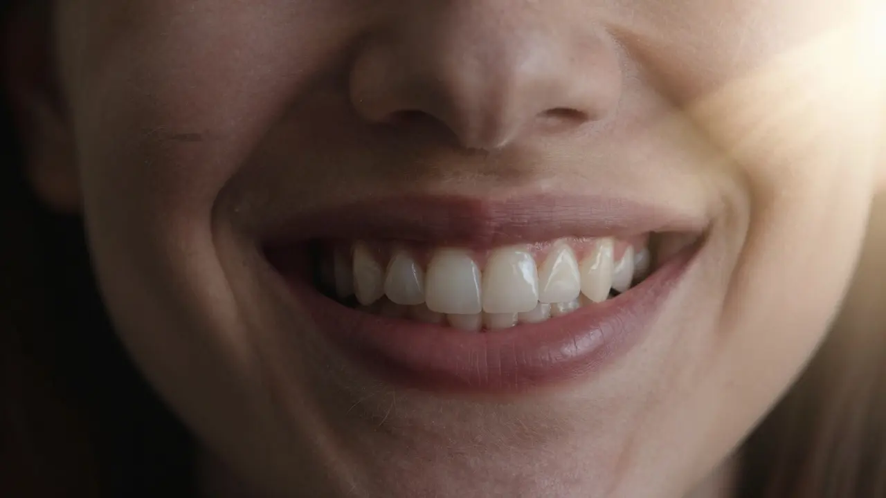 Před a po: jedna strana se smíří s mezerou, druhá strana září jasným úsměvem s keramickými rovnátky.